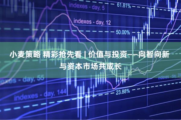 小麦策略 精彩抢先看 | 价值与投资——向智向新 与资本市场共成长